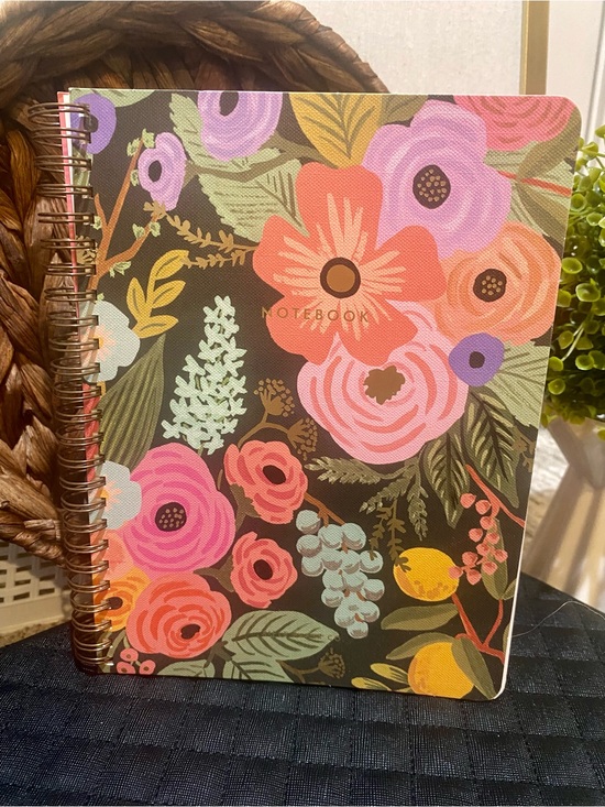 Rifle Paper Co. Other - Rifle Paper Co. Floral Spiral Notebook — Pink, Coral & Yellow Blooms